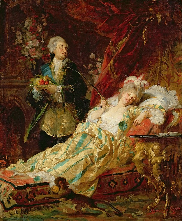 Louis XV And Madame Dubarry by Gyula Benczur